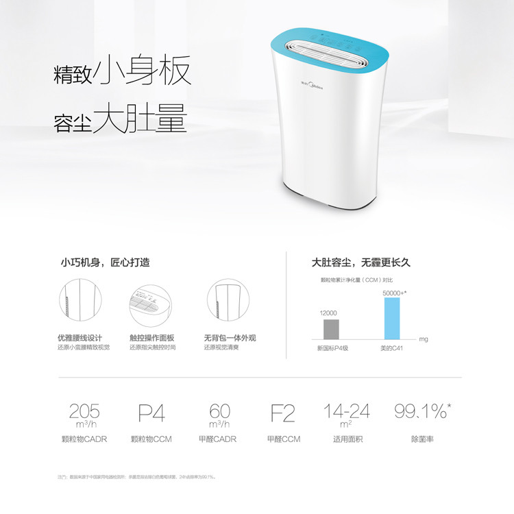 美的/MIDEA 空气净化器 KJ200G-C41