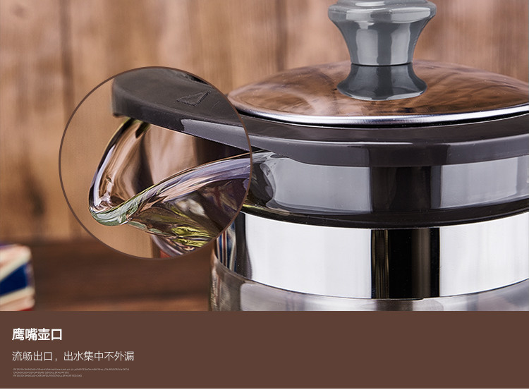  紫丁香 耐热玻璃茶壶茶具过滤养生壶加厚办公泡茶壶家用水壶套装