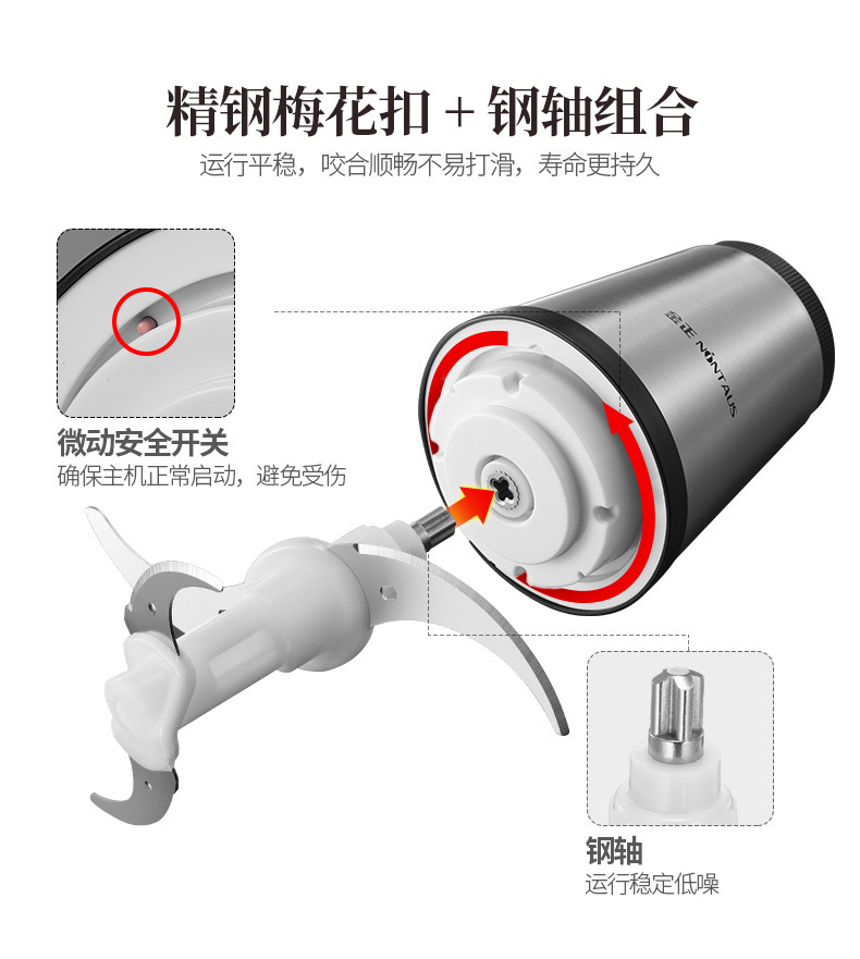 绞肉机家用电动不锈钢小型搅碎菜肉馅搅拌机多功能剁辣椒机