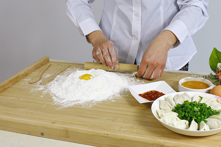 双枪（Suncha） 双枪厨房家用擀面杖竹制水饺套棒水饺棒套装水饺勺水饺制作工具