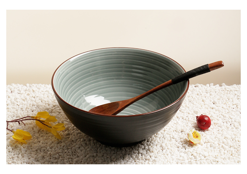 苏氏陶瓷SUSHI CERAMICS 餐具套装21头年轮蓝色精典陶瓷碗盘礼盒