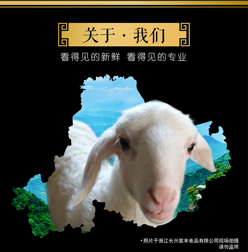 【湖州两山】300g 正宗湖羊 羊肉卷  EMS极速鲜/顺丰包邮（48小时内发货）