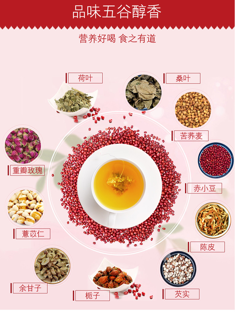 【邛池】红豆薏米苦荞茶 （5克x32袋）160克