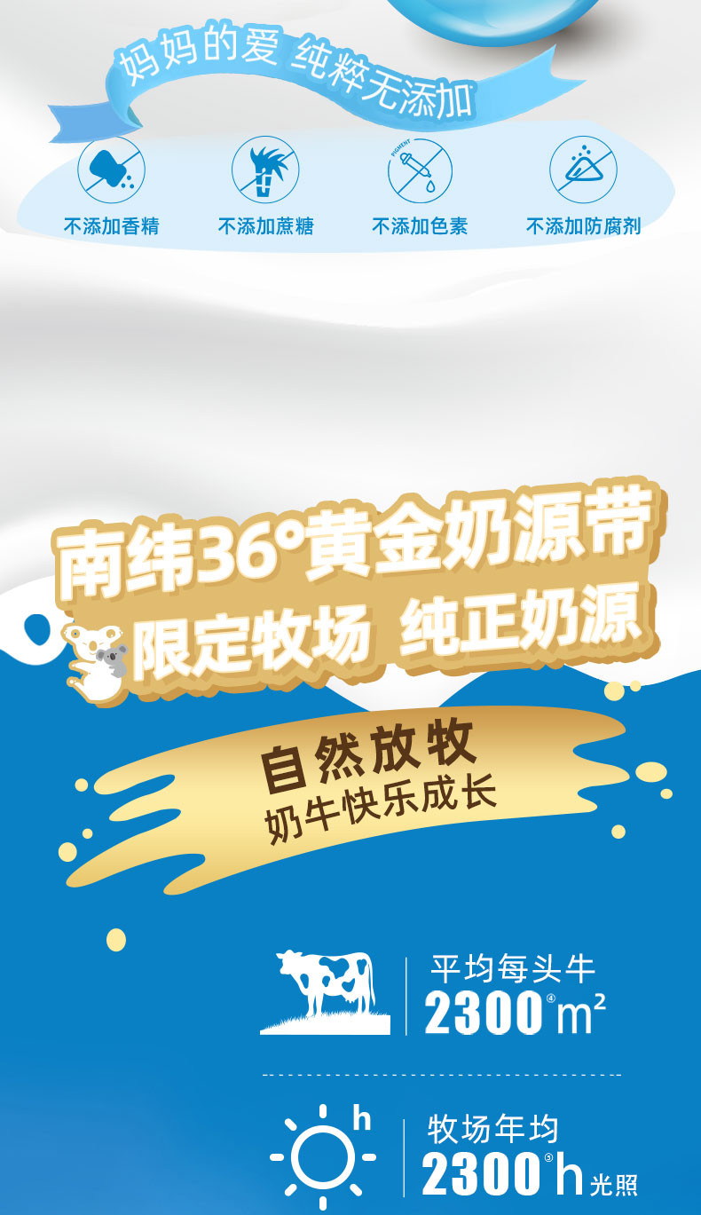 纽仕兰 A2β-酪蛋白高钙全脂纯牛奶200ml*6盒/组（儿童奶）