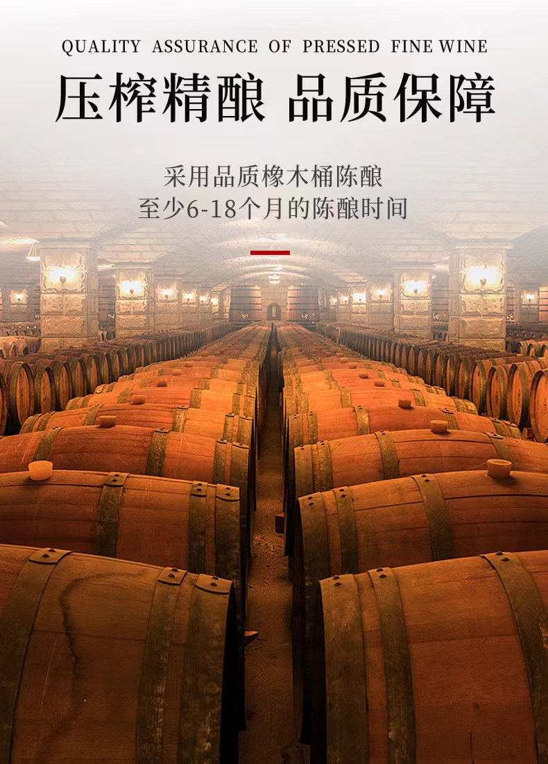  【邮乐自营】 昂富庄园 法国赤霞珠干红葡萄酒礼盒 750ml*2