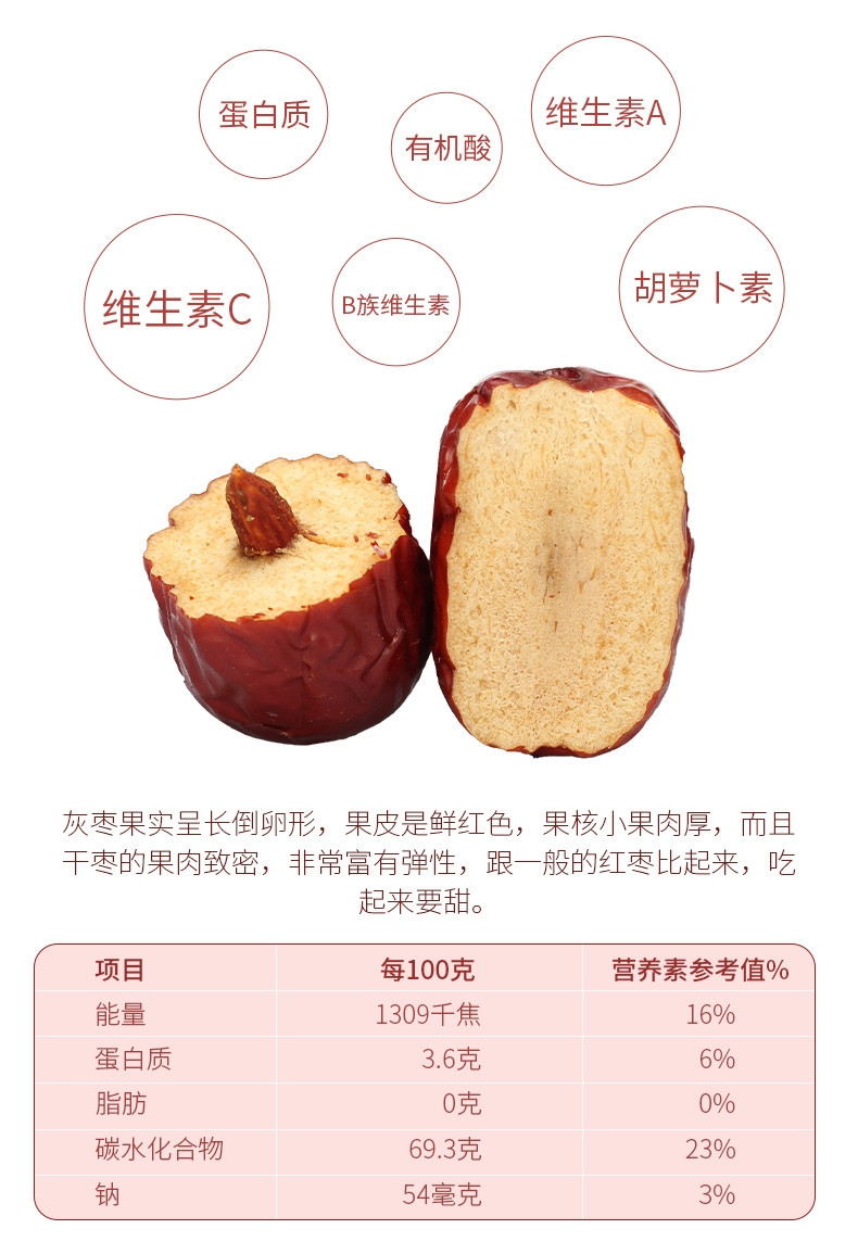  【邮乐自营】 天边小宛 且末红枣360g