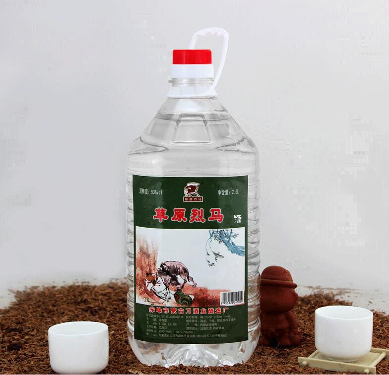 草原烈马高度白酒 2.5L53度散装桶酒 高度纯粮食原浆泡药酒