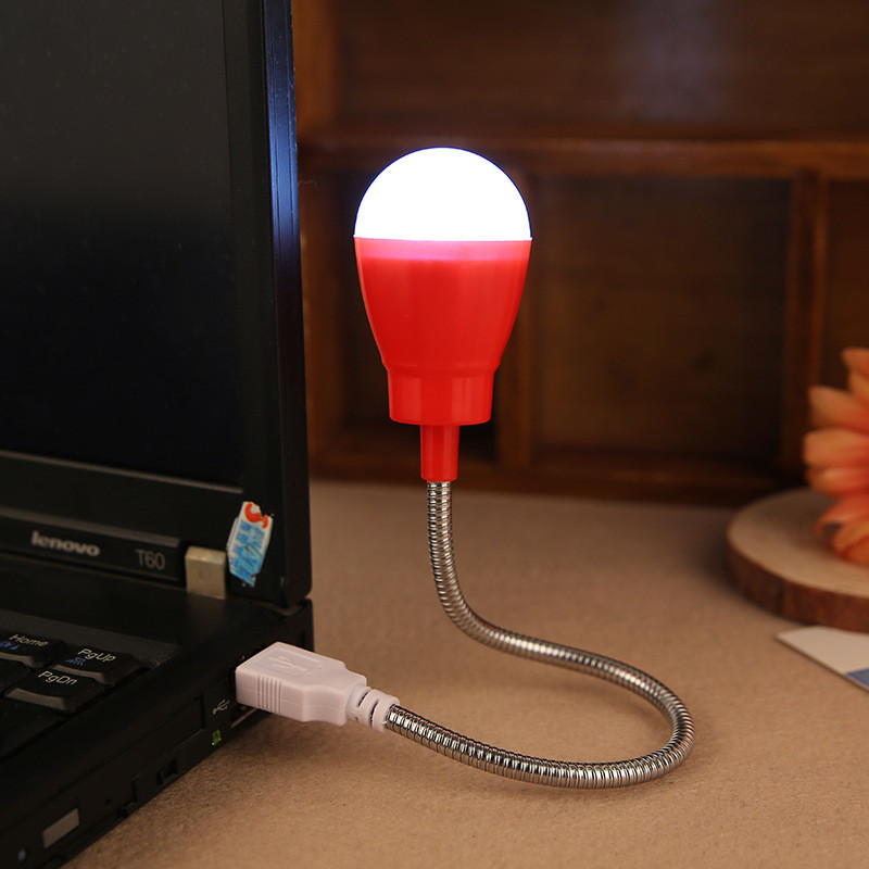拉威斯 USB灯led随身小夜灯便携护眼迷你节能灯移动电源充电宝台灯【颜色随机】
