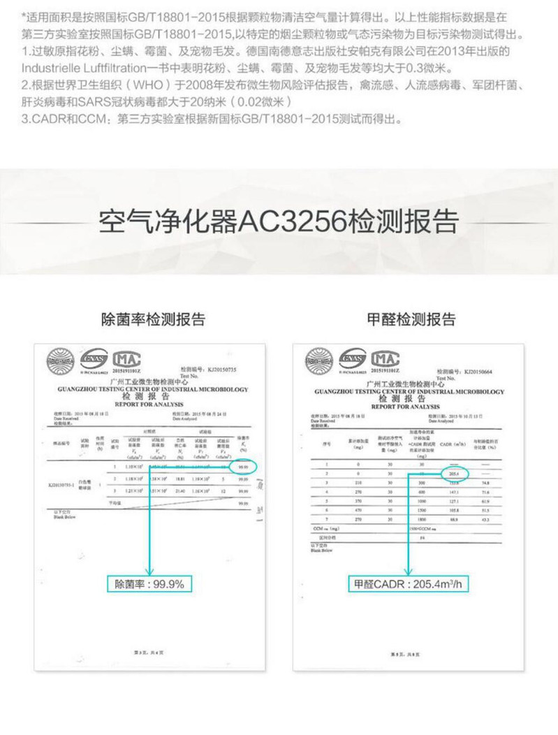 飞利浦/PHILIPS空气净化器家用除雾霾甲醛PM2.5烟尘细菌病毒过敏原气态侦测AC3254/00