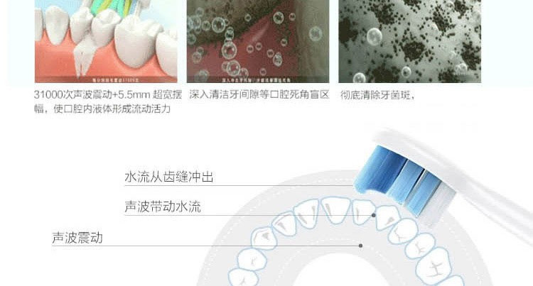 飞利浦/PHILIPS成人充电式电动牙刷 声波自动式牙刷 防水式 智能设计 HX6631/01