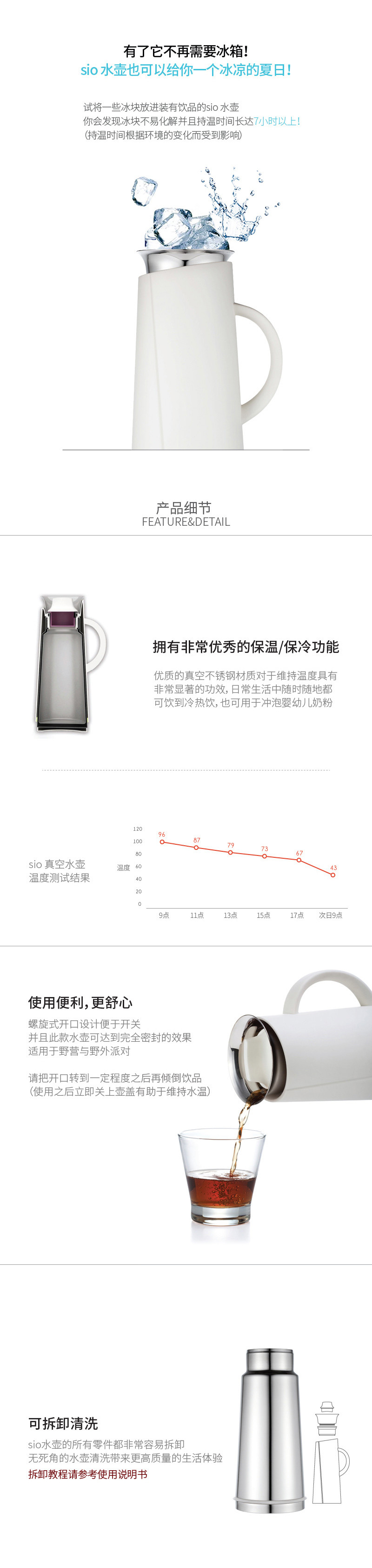 银酷（incroma）韩国1.5L304不锈钢家用保温壶大容量暖水瓶保温水壶