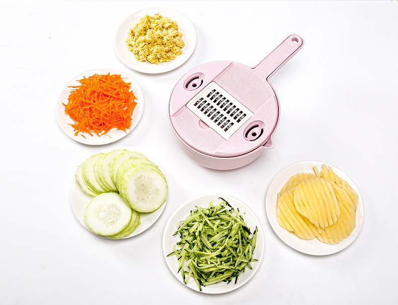 美之扣 厨房切菜土豆丝切丝器家用刨丝器多功能切菜器水果切片机 qcq45