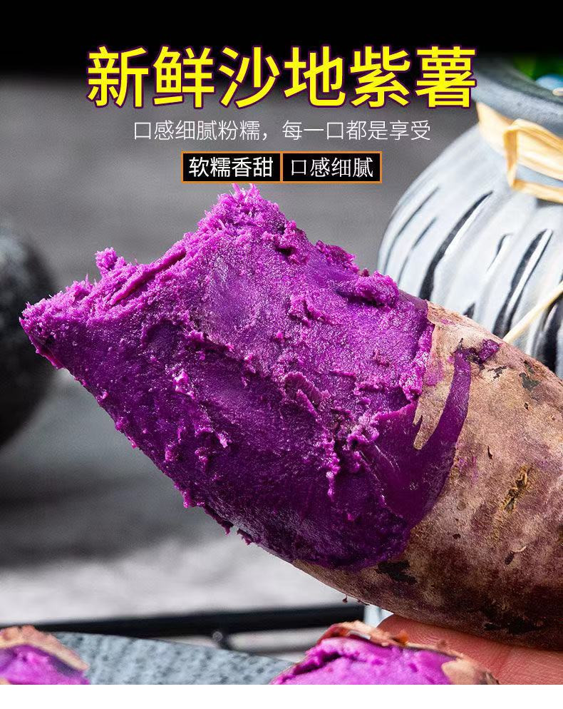 【粉糯香甜】正宗沙地紫薯新鲜现挖番薯板栗红薯地瓜蜜薯（新疆，西藏，吉林，海南不发货）