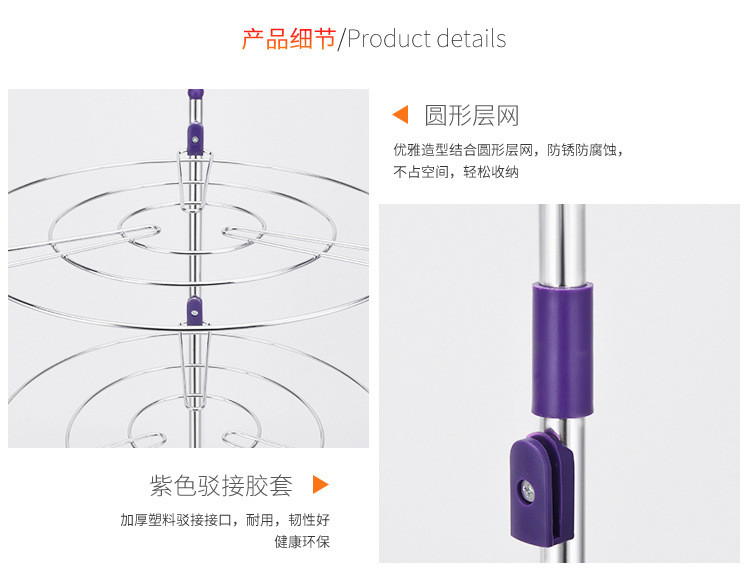 奥纳斯 不锈钢厨房锅架 三层厨房置物架落地 多功能收纳放锅架