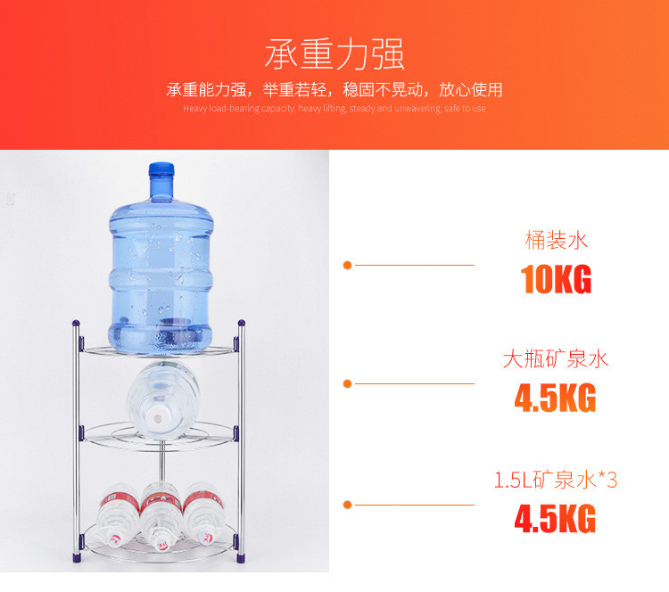 奥纳斯 不锈钢厨房锅架 五层厨房置物架落地 多功能收纳放锅架