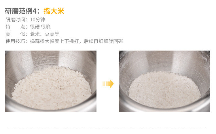 奥纳斯 不锈钢捣蒜器压蒜器 蒜泥器石臼 捣药盅捣碎器研磨器