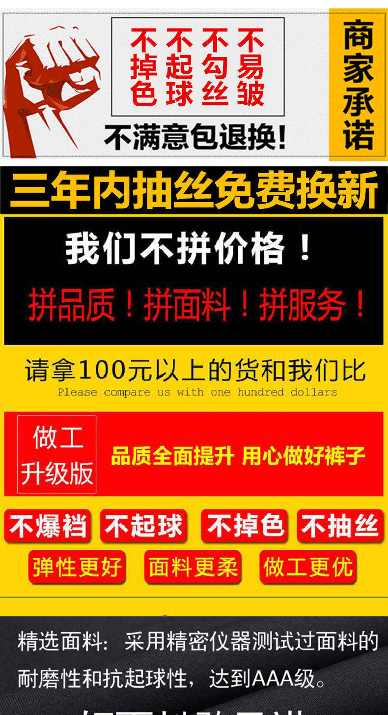 加绒/不加绒【200斤】秋冬裤子女高腰外穿打底裤胖MM弹力铅笔长裤