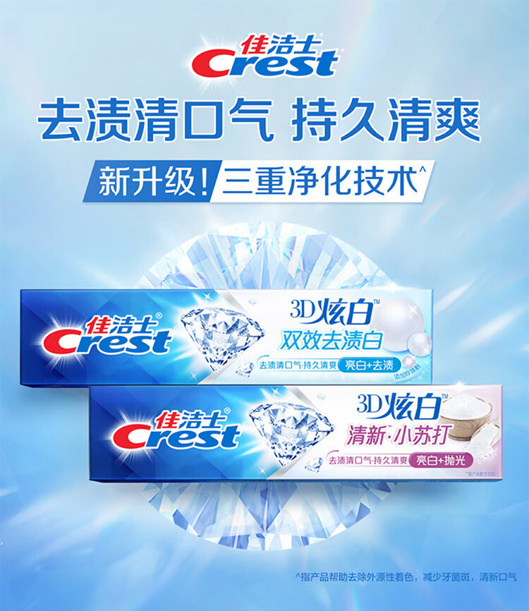 佳洁士/CREST 3D炫白牙膏