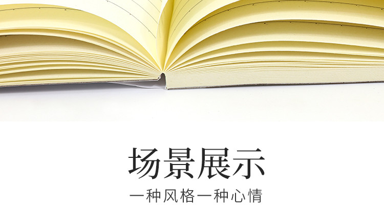 正彩 加厚笔记本子文具记事本文艺精致大学生16k个性创意商务A5学生用简约软面抄胶套本女生款 4本装