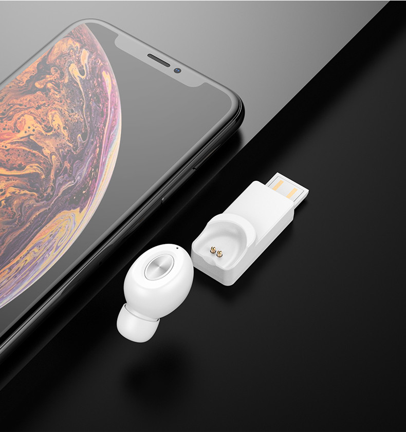 亨酷 真无线蓝牙耳机5.0单耳超长待机苹果安卓手机通用运动入耳式耳塞