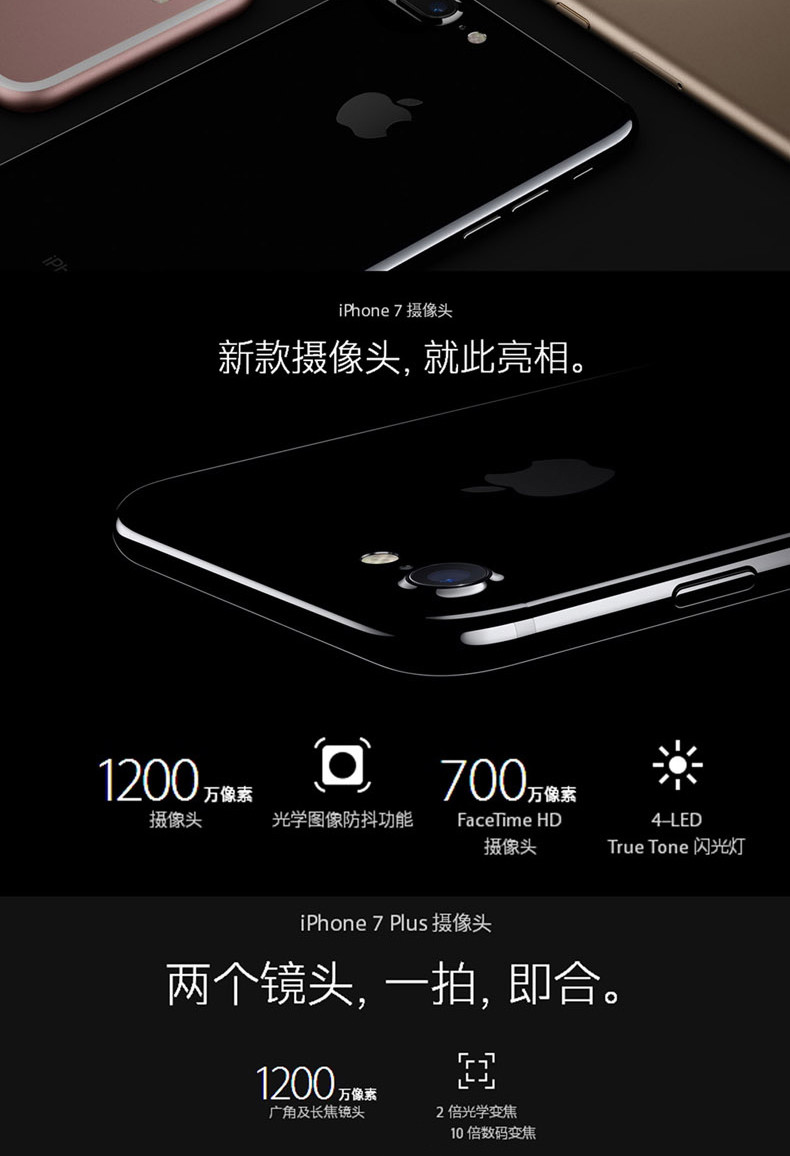 苹果/APPLE  iPhone 7 (A1660) 移动联通电信4G手机 128G 金色