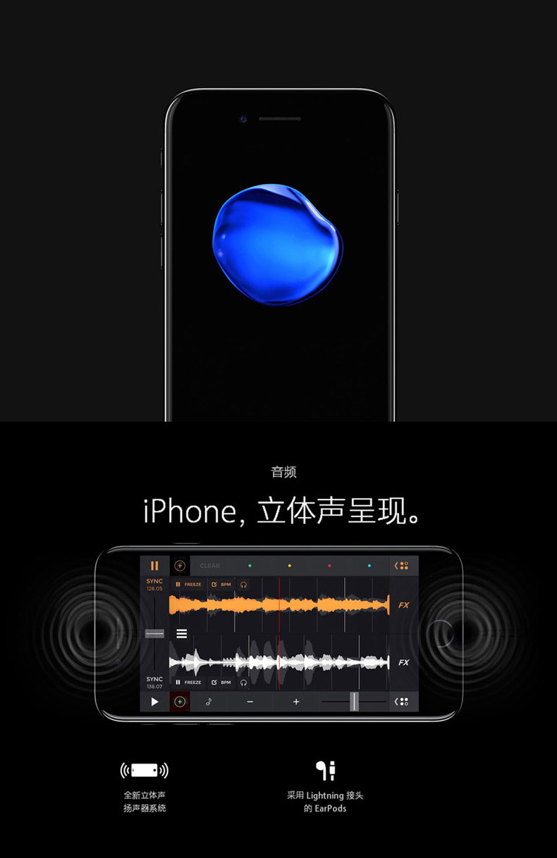 苹果/APPLE  iPhone 7 (A1660) 移动联通电信4G手机 128G 金色