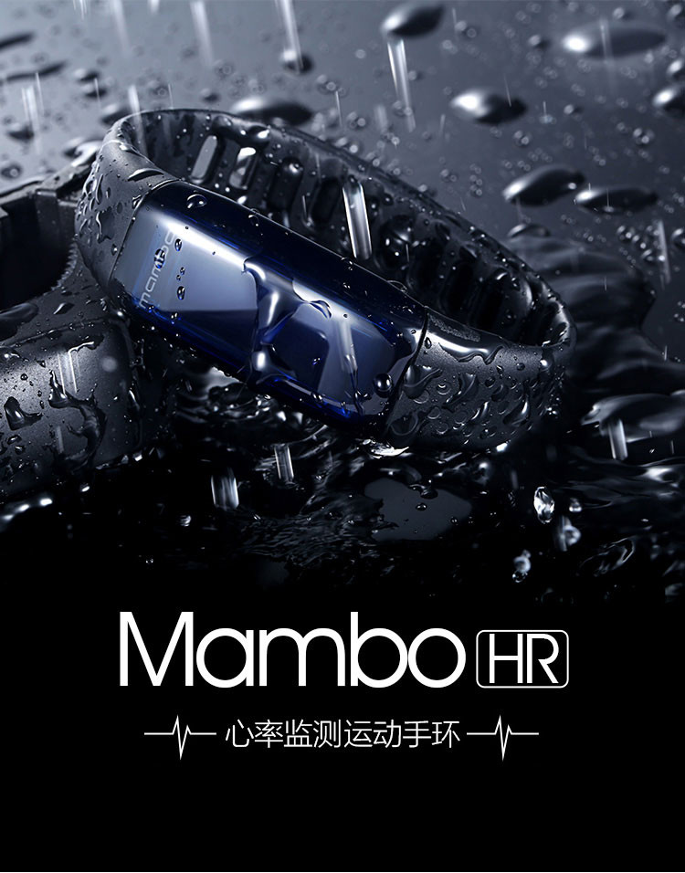 乐心/lifesense 智能手环心率手环电话显示震动提醒计步防水专业 MAMBO HR