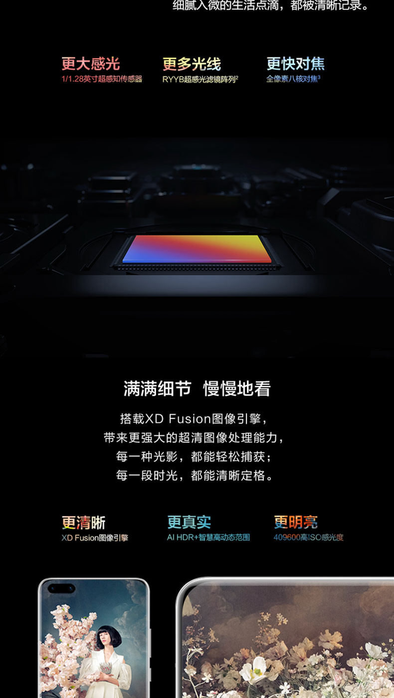 华为/HUAWEI P40 Pro 5G 麒麟990 SoC芯片 50倍数字变焦 全网通5G手机