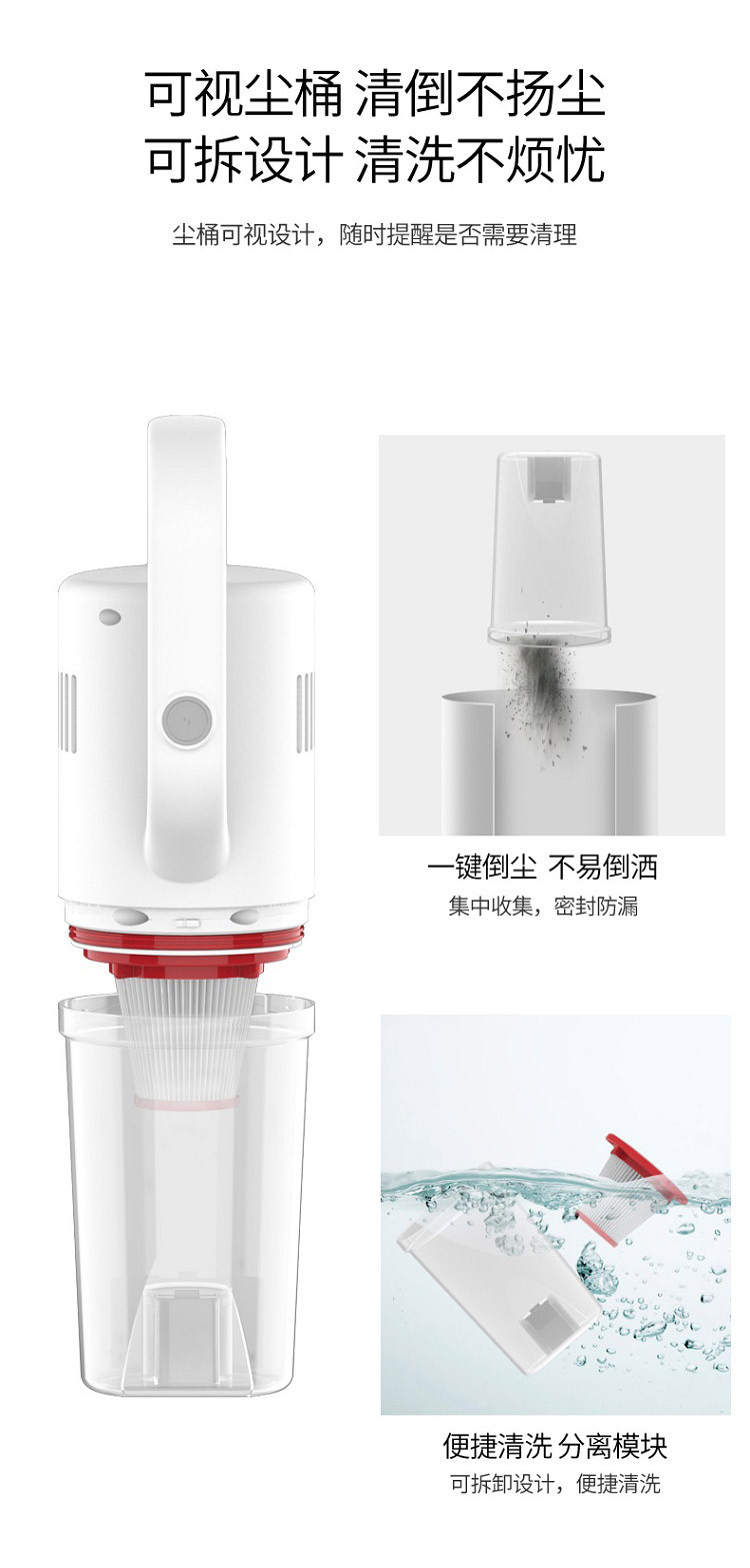 西屋（Westinghouse）手持式吸尘器家用强力吸尘器 WXC-26A