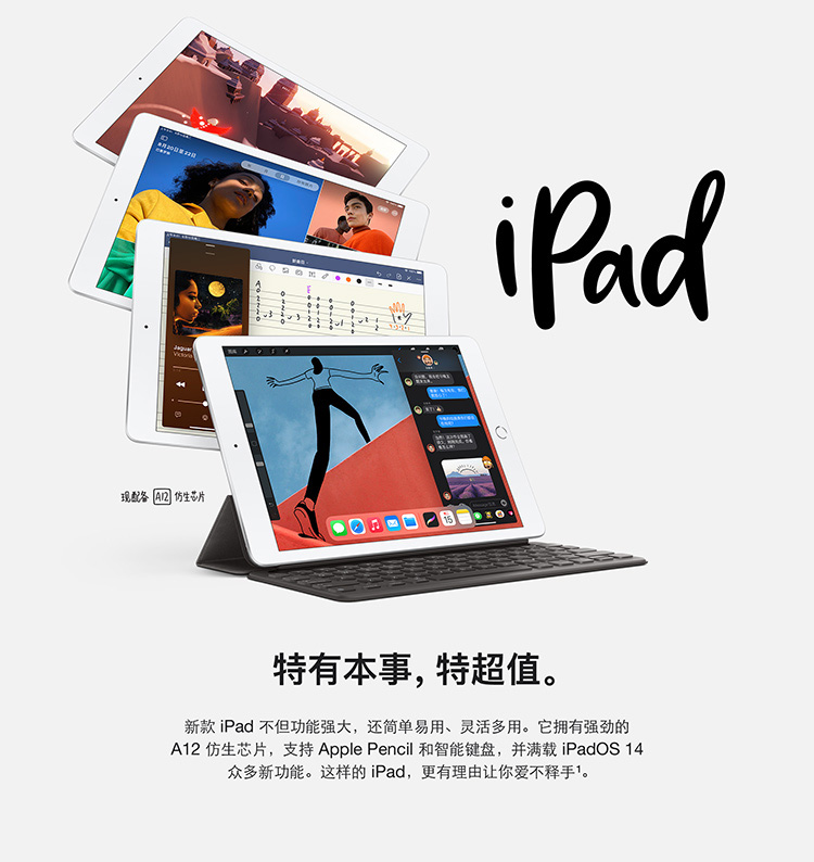 苹果/APPLE 2020年新款iPad 10.2英寸平板电脑 32GB