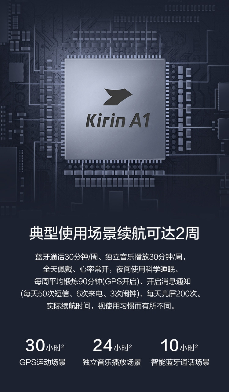 华为/HUAWEI WATCH GT2 46mm华为手表 运动智能手表 两周长续航 蓝牙通话麒麟芯片