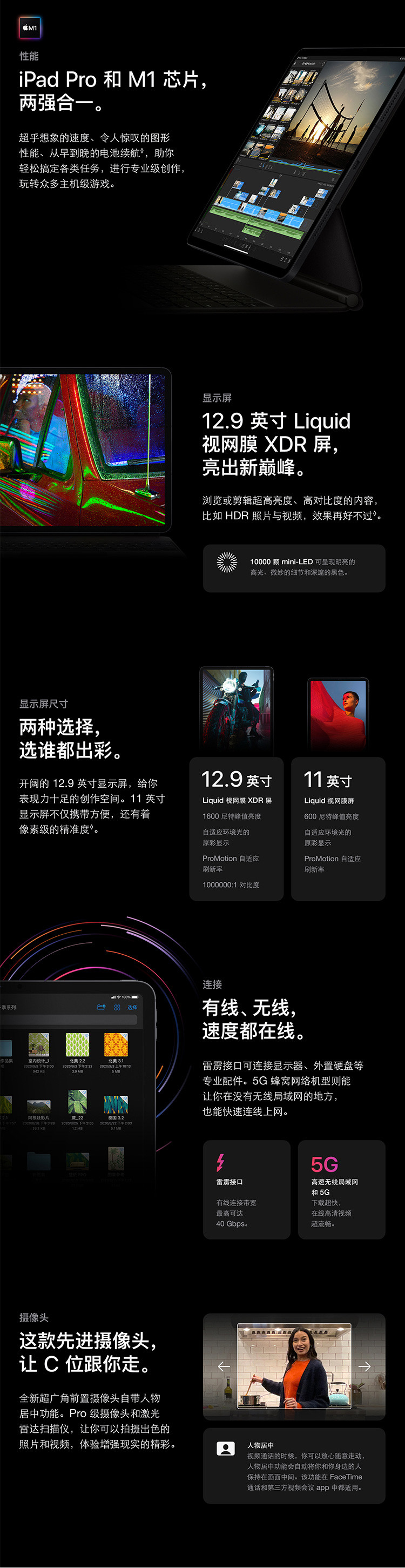 苹果/APPLE iPad Pro 11英寸平板电脑 2021年新款128GB