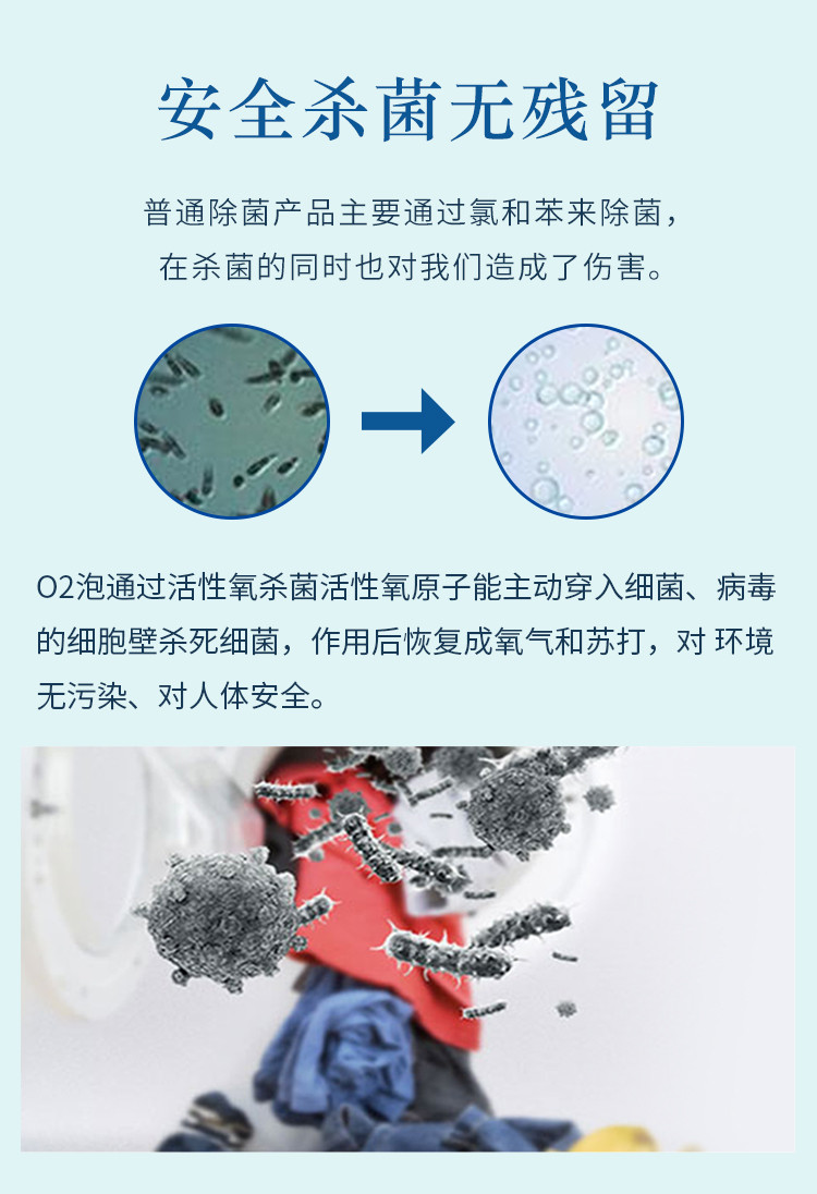 O2泡（欧兔泡）衣物泡洗颗粒 通用装600g*1盒