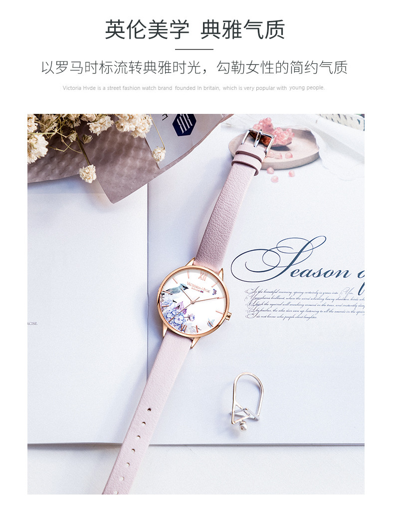 Victoria • Hyde女士手表 帕克兰系列时尚石英防水腕表36mm