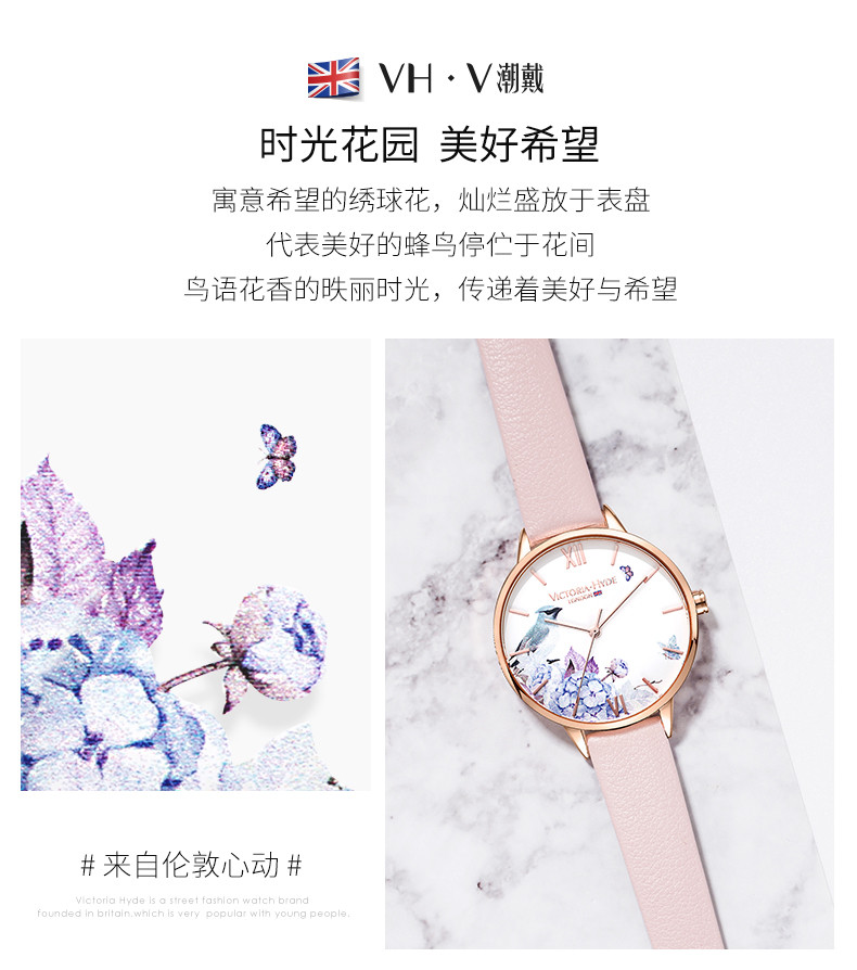 Victoria • Hyde女士手表 帕克兰系列时尚石英防水腕表36mm