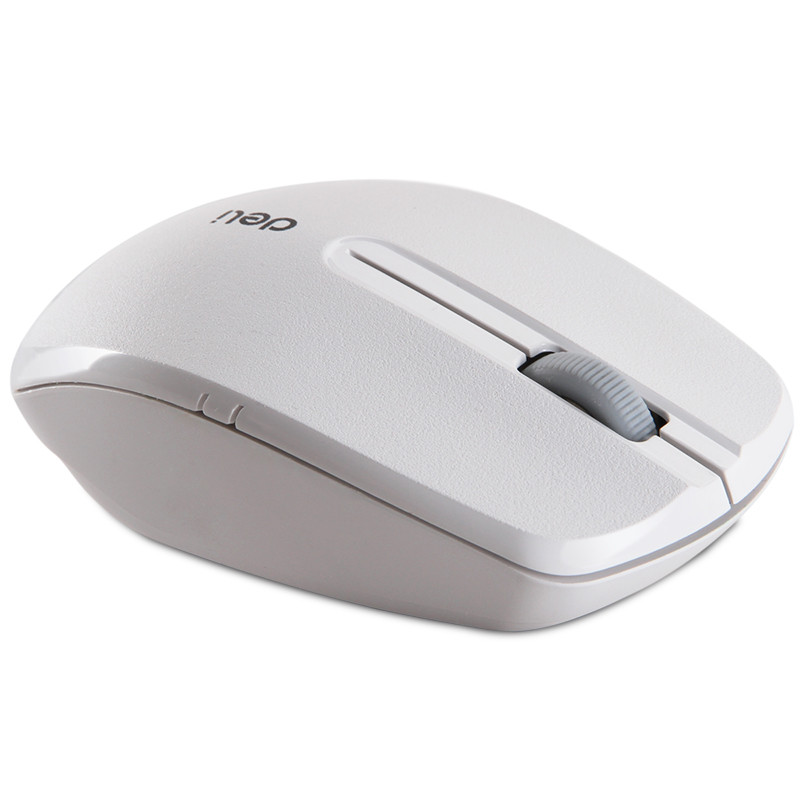 得力/deli 无线无噪音鼠标 游戏鼠标 笔记本鼠标 电脑鼠标 3738白色