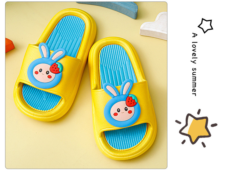 行科  儿童拖鞋夏季可爱卡通兔子女童宝宝软底童拖