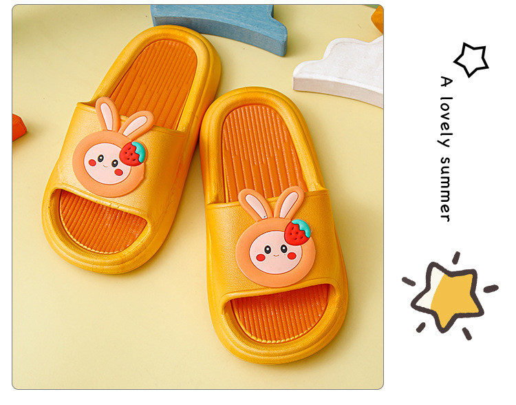 行科  儿童拖鞋夏季可爱卡通兔子女童宝宝软底童拖