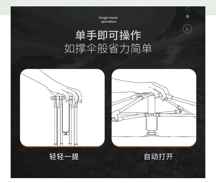 行科  露营帐篷户外便携式折叠自动露营速开防晒加厚防雨帐篷