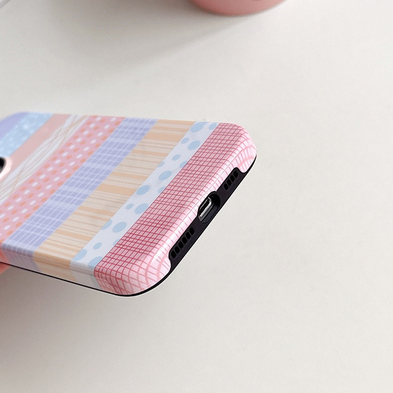行科 卡通手机壳适用iPhone15手机壳苹果14拼色硬保护套