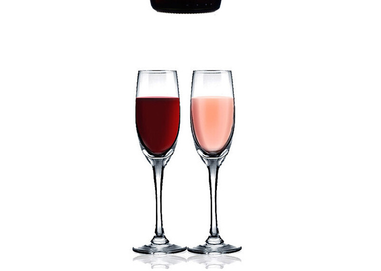 西班牙原瓶进口 冰后桃红甜红葡萄酒双支组合 赠香槟杯*2