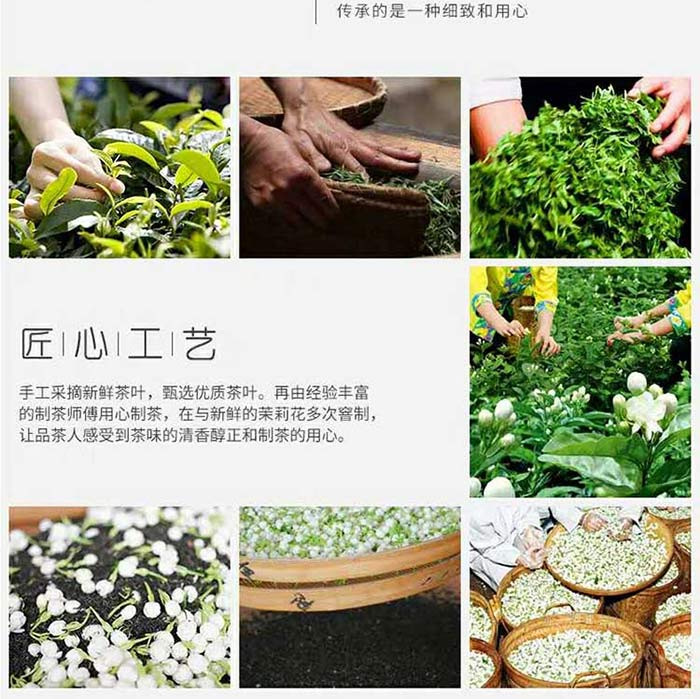 春伦茉莉花茶茉莉龙毫纸罐100g