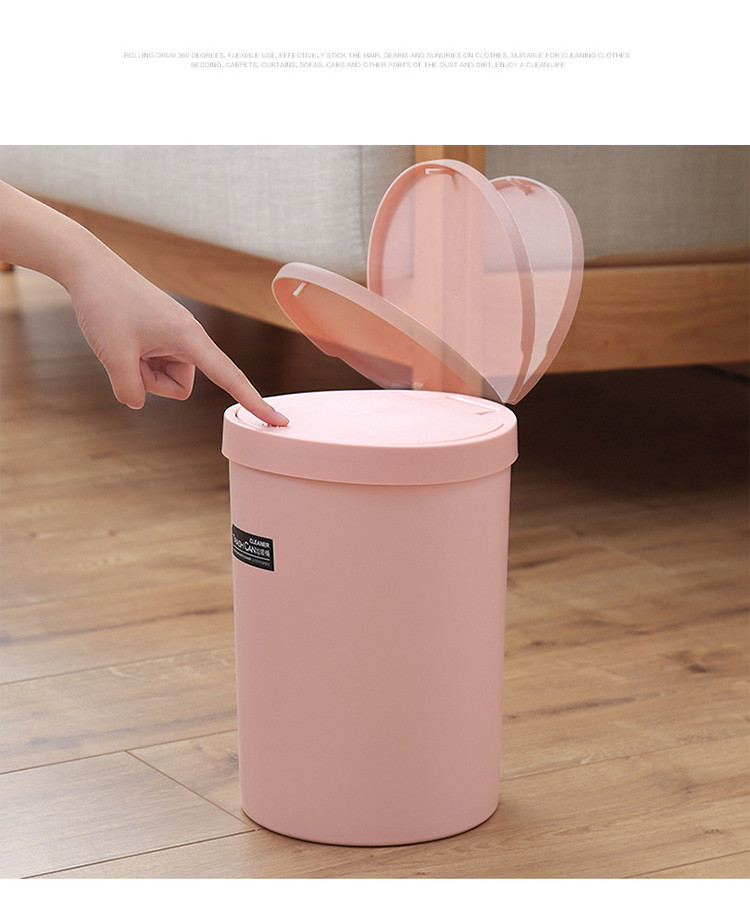 乾越（qianyue） 垃圾桶卫生间垃圾筒塑料弹盖有带盖创意卧室厨房垃圾篓客厅废纸篓