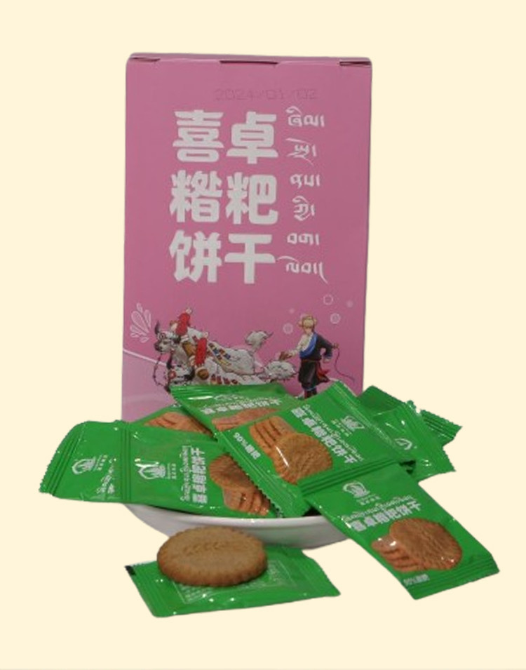 喜卓食品 糌粑饼干（奶渣味）150g