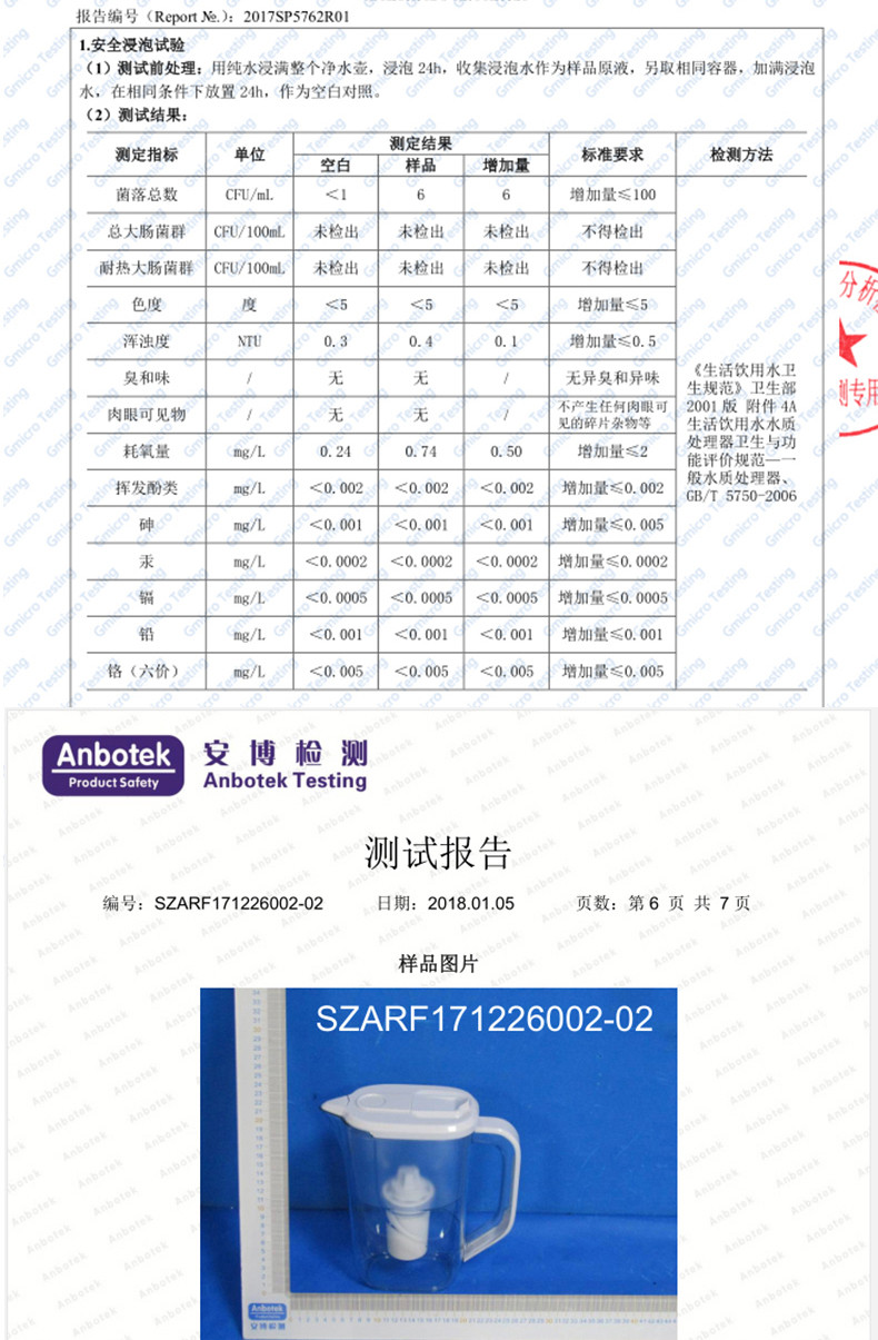 山水（SANSUI） 过滤净水器 家用滤水壶 净水壶 CS567