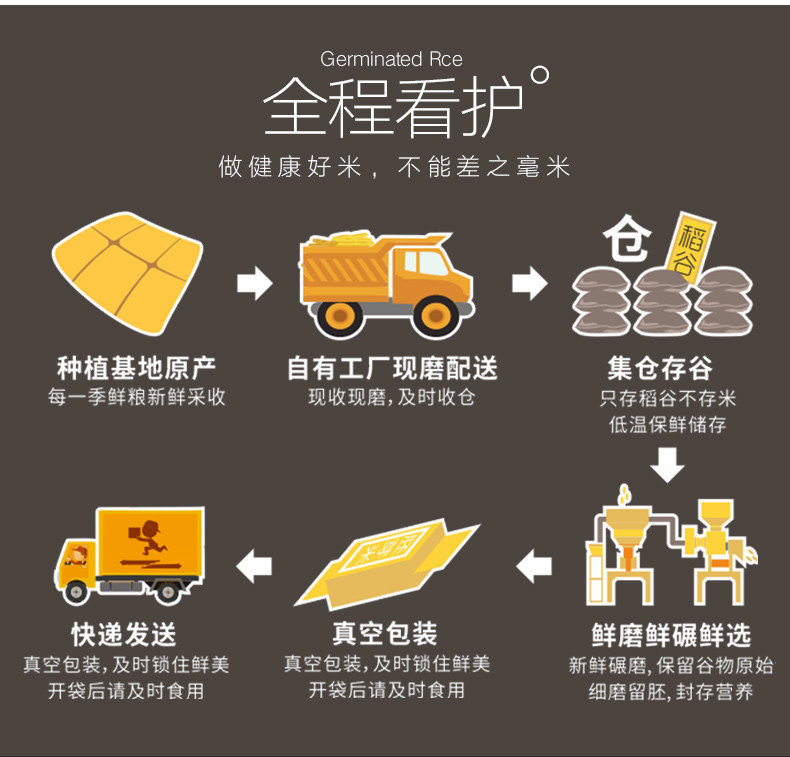 【领券立减10元】福香御 5斤东北大米正宗稻花香宝宝米营养胚芽米2.5kg真空