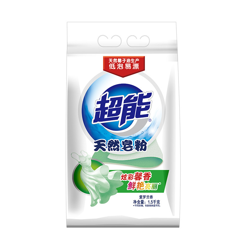 超能/CHAONENG 1.5kg超能天然皂粉(馨香炫彩)N2
