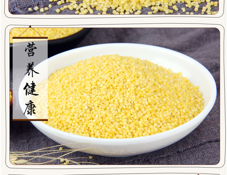  黄小米 新米5斤农家自.产 吃的米.脂小米粥小黄米五谷杂粮