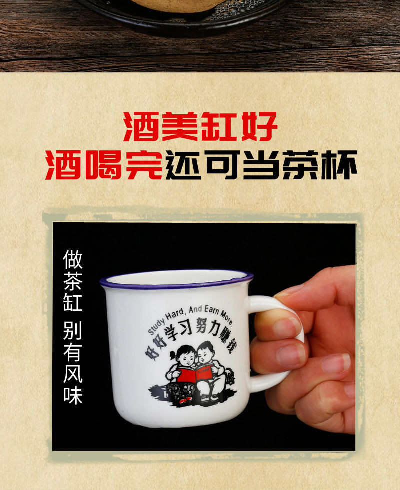 洋.河.镇红色回忆白酒整箱6瓶*125ml礼盒装浓香型52度纯粮原浆酒水