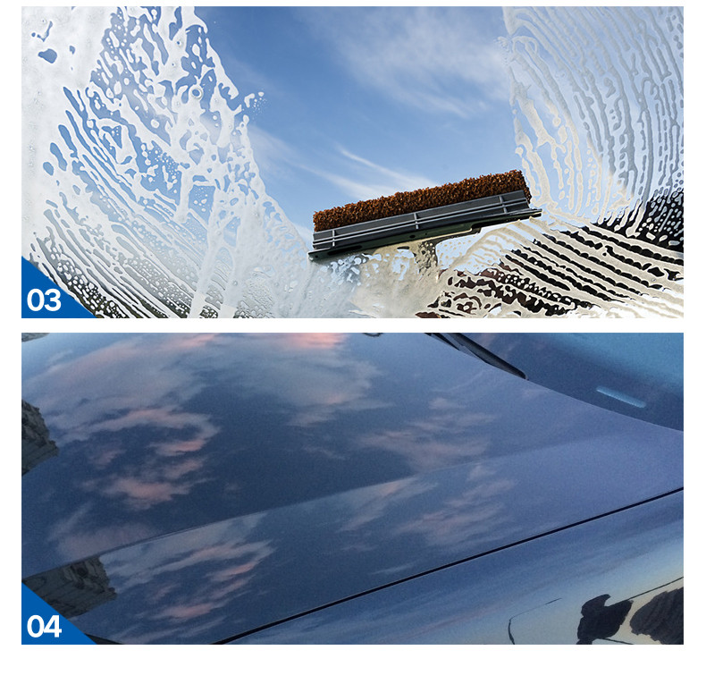 神彩带蜡洗车液水蜡白车强力去污上光泡沫汽车专用清洗剂清洁套装用品